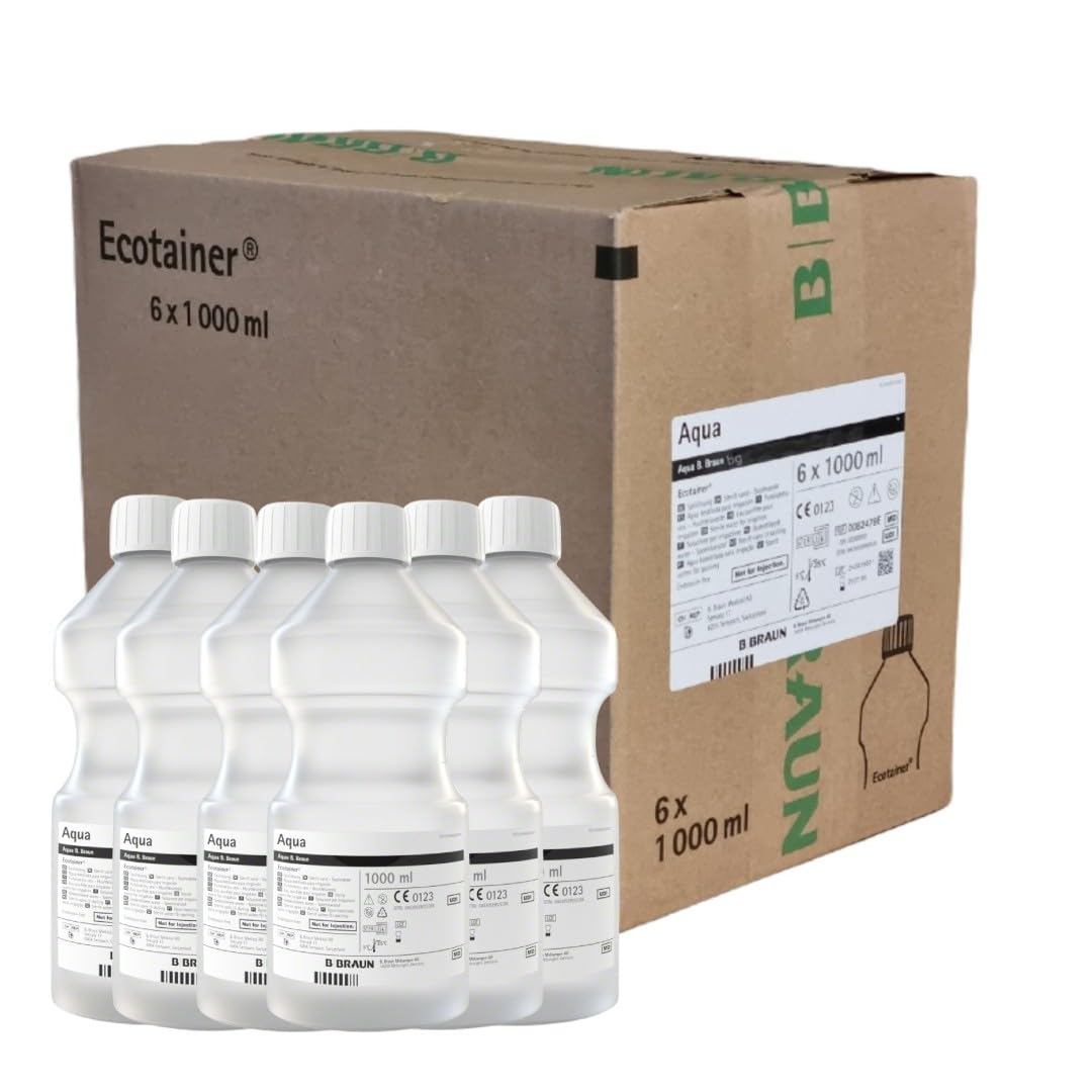 B. Braun Aqua Ecotainer® Topische Spüllösung 6 x 1000 ml | Karton (6 Flaschen)