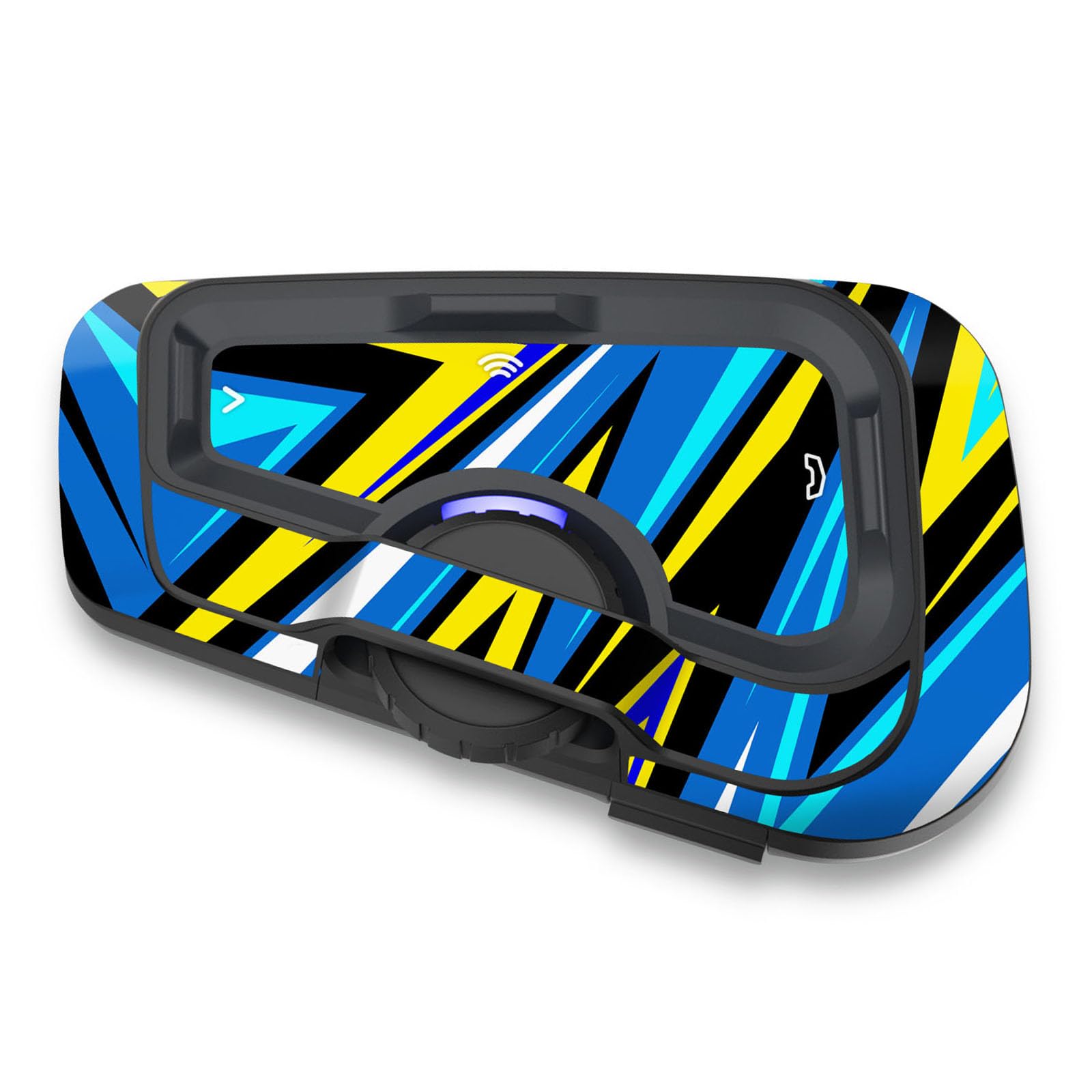 MC MOTOPARTS Headsets Protective Cover Decal Sticker 2 pcs Blue Contrast Compatible with Cardo Freecom 4X 2X