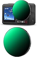 Vista 15 de K&F Concept Filtro de Densidad Neutra Variable ND2-32 de Ajuste por Presión Compatible con DJI Osmo Action 5 Pro, Filtro de Reducción de Luz