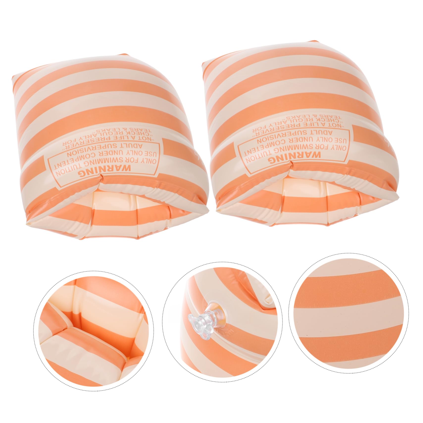 Happyyami Enhanced Safety Swimming Arm Circles Adult Pool Floaties Inflatable Swim Armbands Floating Arm Ring Pool Accessories for Adults