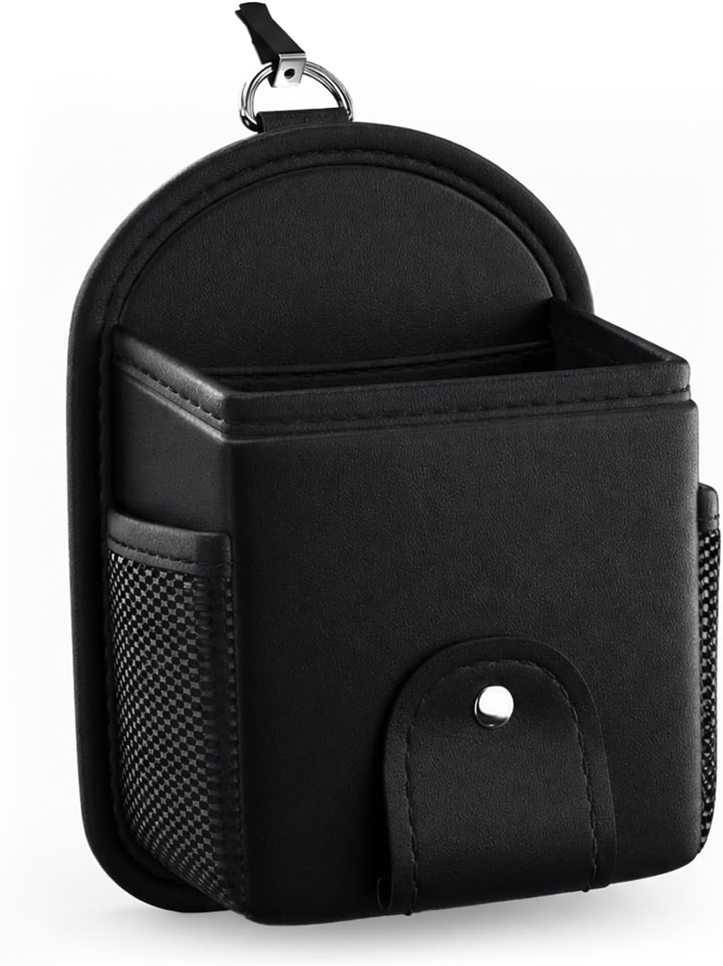 Organizzatore Bocchette per Audi A6 Avant C7 4G I 2011-2018 | Tasca Portaoggetti in Pelle PU per Cellulare Occhiali Chiavi Monete Nero