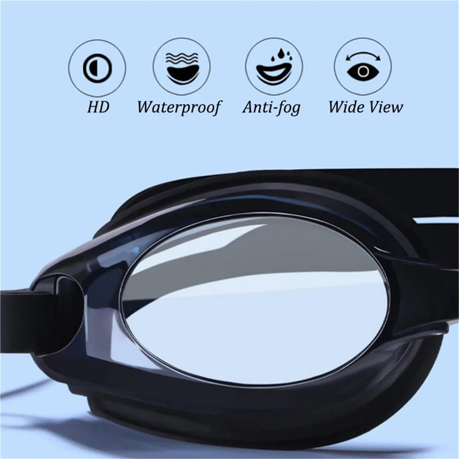 Gafas de natación Hombre Mujer Niño Natación Para Deportes | Gafas for piscina, gafas impermeables for deportes acuáticos, gafas ópticas antivaho