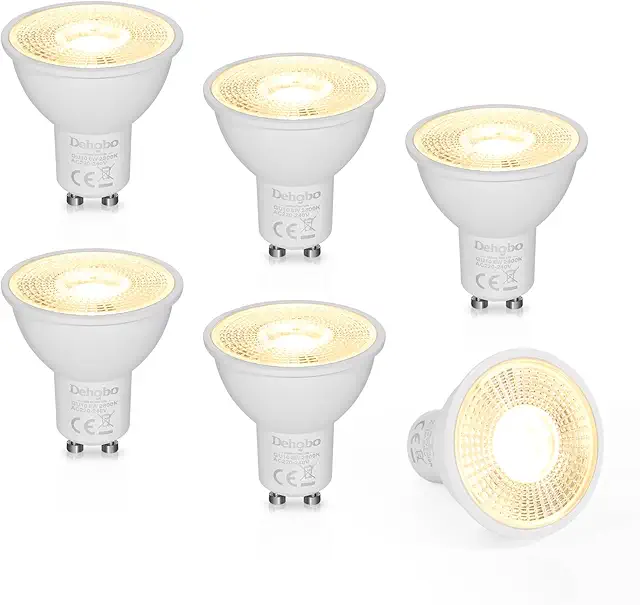 GU10 LED Warmweiss Lampe 6W 2800K, 6 Stück - Nicht Dimmbar