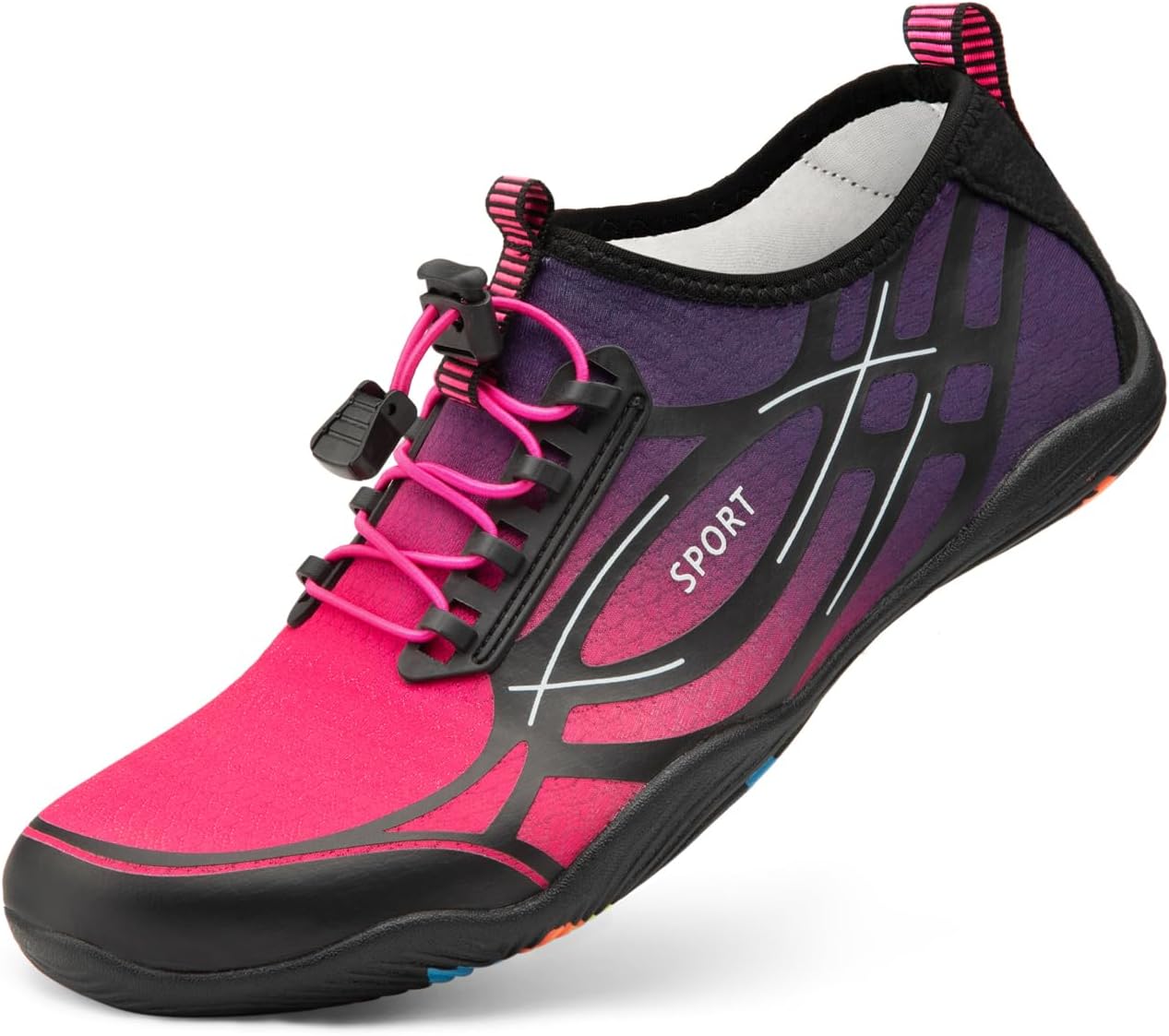 Tanamo Water Shoes for Women Men Quick Dry Swim Beach Barefoot River Aqua Shoes for Hiking Boating Camping Grounding Surfing