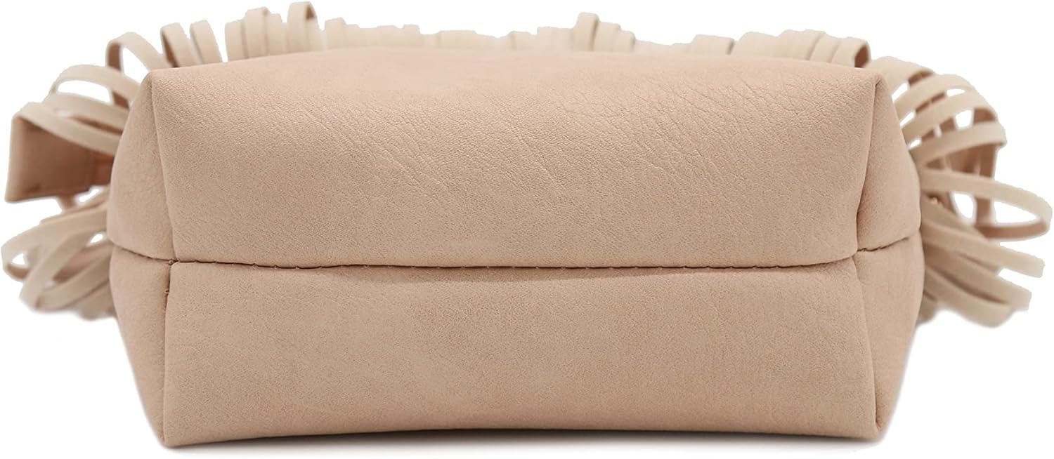 FashionPuzzle Small Fringe Crossbody Bag with Wrist Strap - Image 5