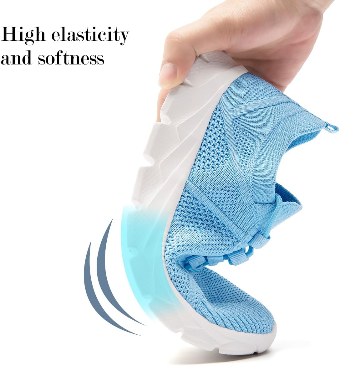 Womens Walking Tennis Shoes Slip On Running Casual Athletic Workout Gym Non Slip Sneakers Comfortable Sports Shoes for Women