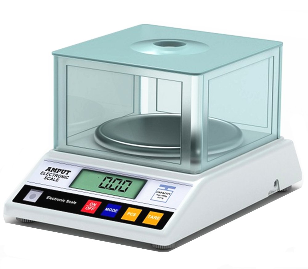 CGOLDENWALL - Bilancia elettronica da laboratorio, ad alta precisione, con funzione di conteggio, approvata CE, 0,01 g, 2000g, 1
