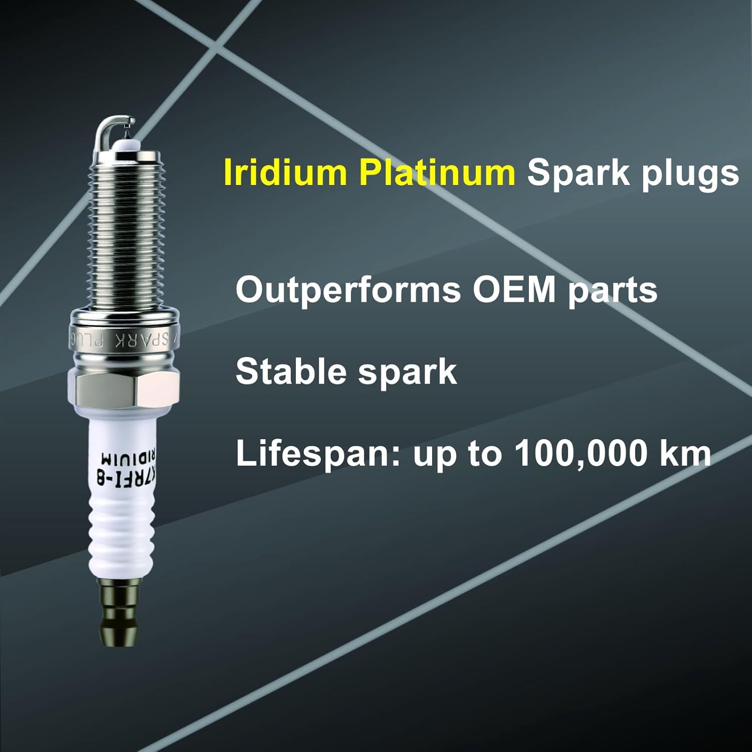 UF648 Ignition Coil and 97390 Spark Plugs for 3.6L V6 Jeep Wrangler Grand Cherokee Chrysler 300 Town Country Dodge Challenger Charger Durango Journey Ram-Set of 6