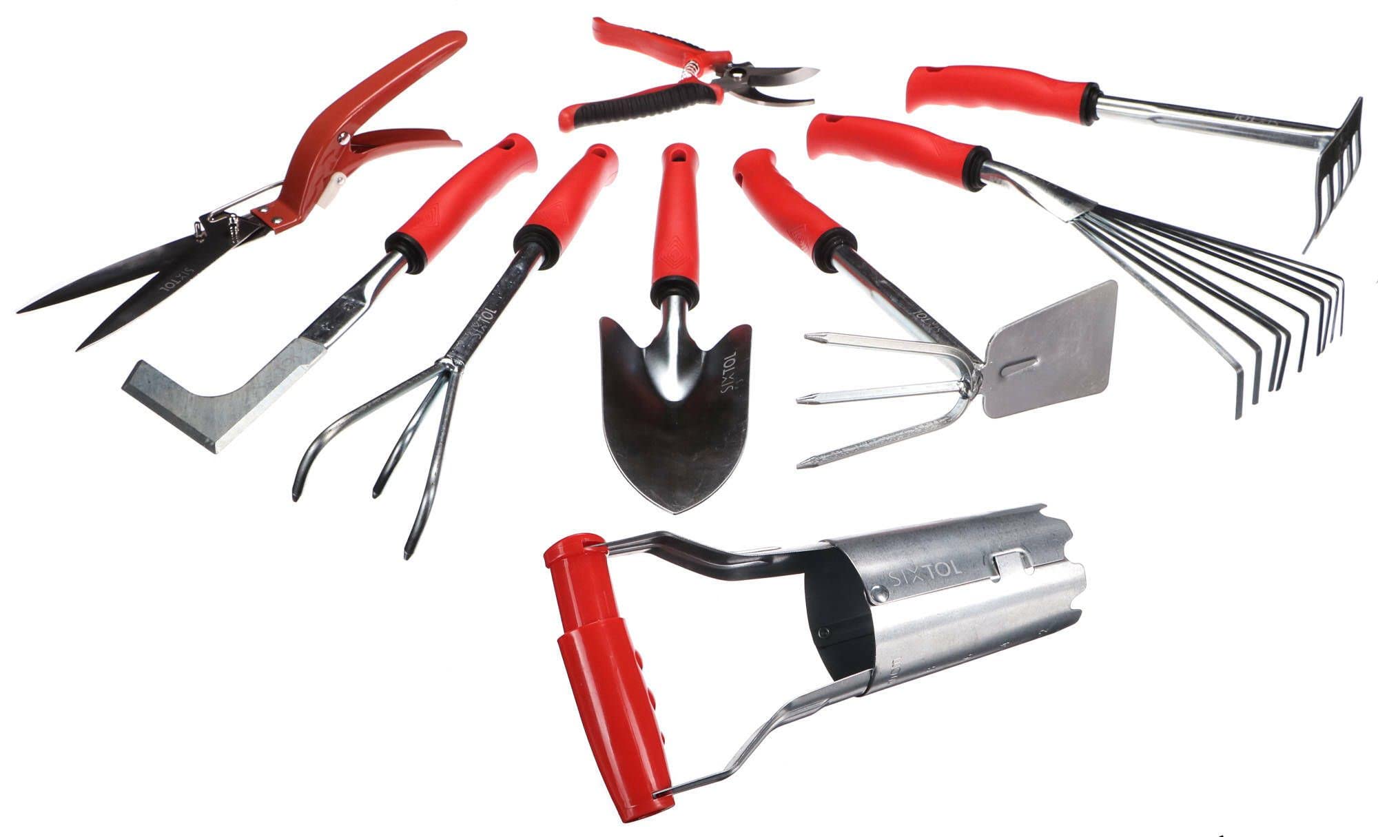 GARDEN SET 9 | Zestaw narzędzi ogrodowych 9 szt. | Stal węglowa i nierdzewna | Ergonomiczne uchwyty | Wszechstronne zastosowanie