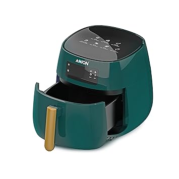 Amion Am4025Af 4 Litre Oil Free Air Fryer With 7 Recipes Preset Function On Lcd Digital Screen And Nonsti