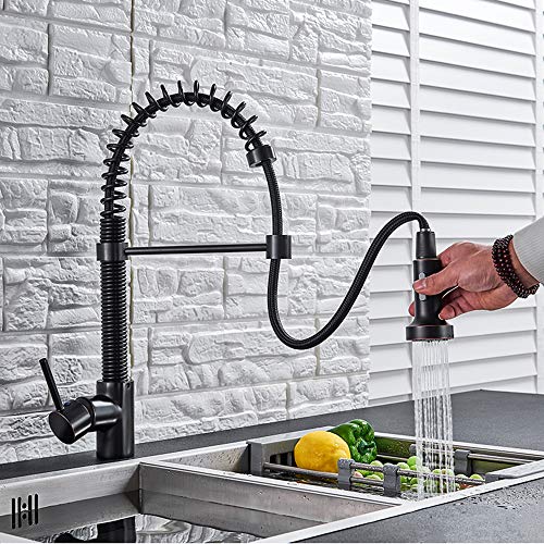Faucet pour bar farmhouse en bronze noir avec mitigeur monocommande