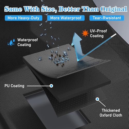 Image of Utheer Grill Cover for Recteq RT-1250 RT-700 RT-680, 600D Waterproof