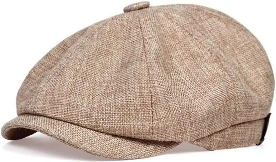 Herren Schiebermütze Barret Cap Unisex Sommer Atmungsaktiv Schirmmütze Kappe Gatsby Flatcap