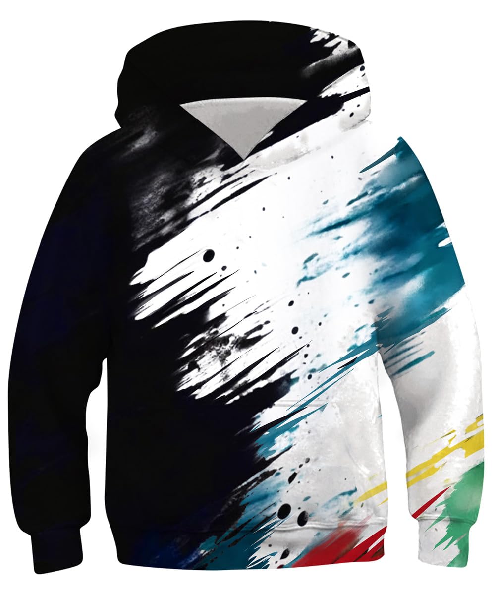 Lovekider Boys Hoodie Kids 3D Print Graphic Pullover Sweatshirt 6-16 Years