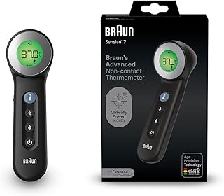 Braun Sensian 7 Kontaktloses Stirnthermometer | Age Precision Technologie | 3-in1 | Farbcodiertes Digitaldisplay | Geeignet für Babys und Kinder | Die #1 Marke bei Ärzten(1) | BNT400