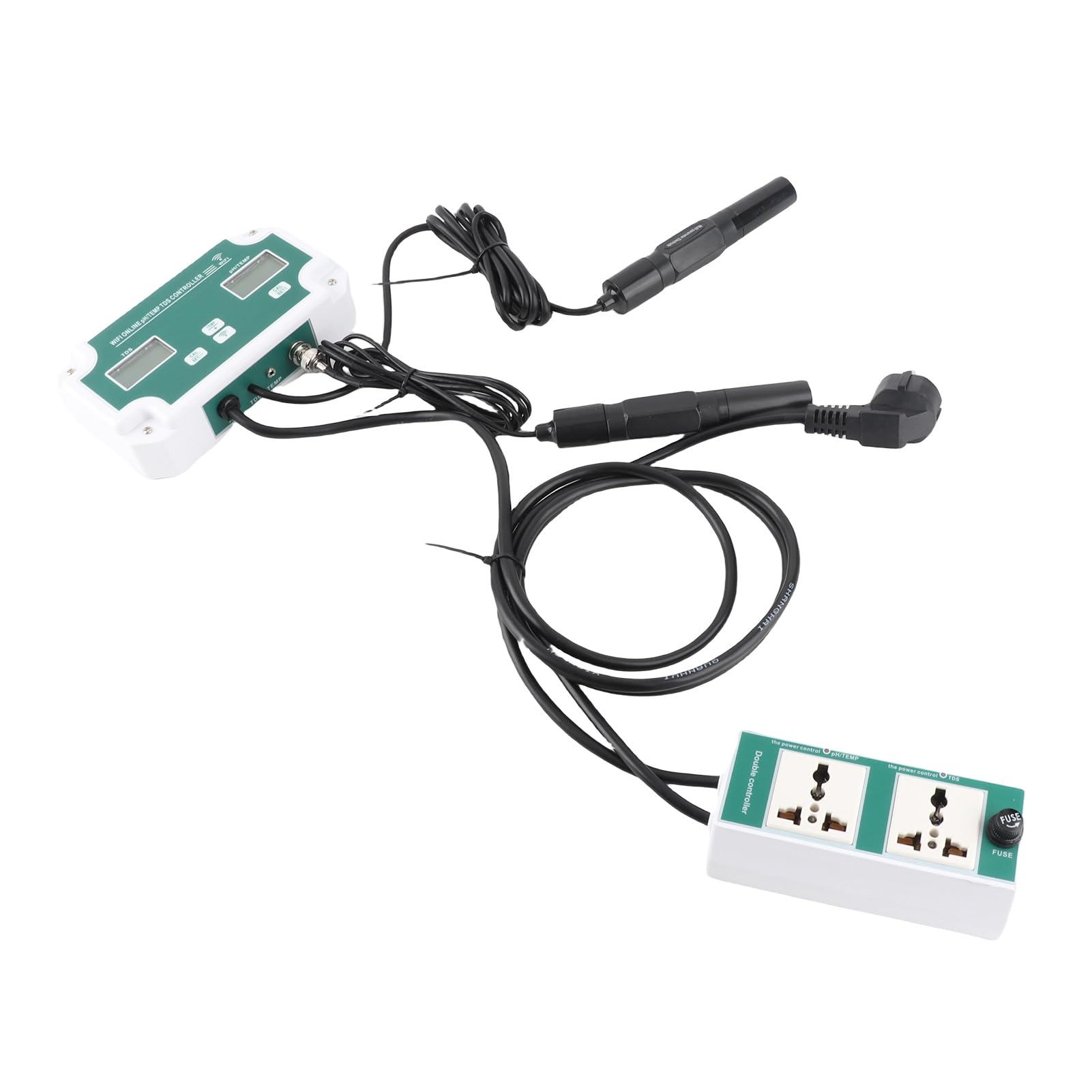 Kontroler jakości wody online WiFi i monitor 3 w 1 do pH TDS i temperatury - tester pH TDS z wyjściem przekaźnikowym i łącznością z aplikacją do zastosowań w akwariach i