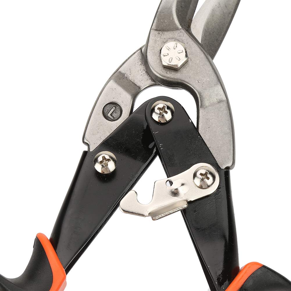 Tijera de hojalata para chapa, tijera de hojalata de corte derecho, almacenamiento seguro((S) Straight cut aviation scissors)
