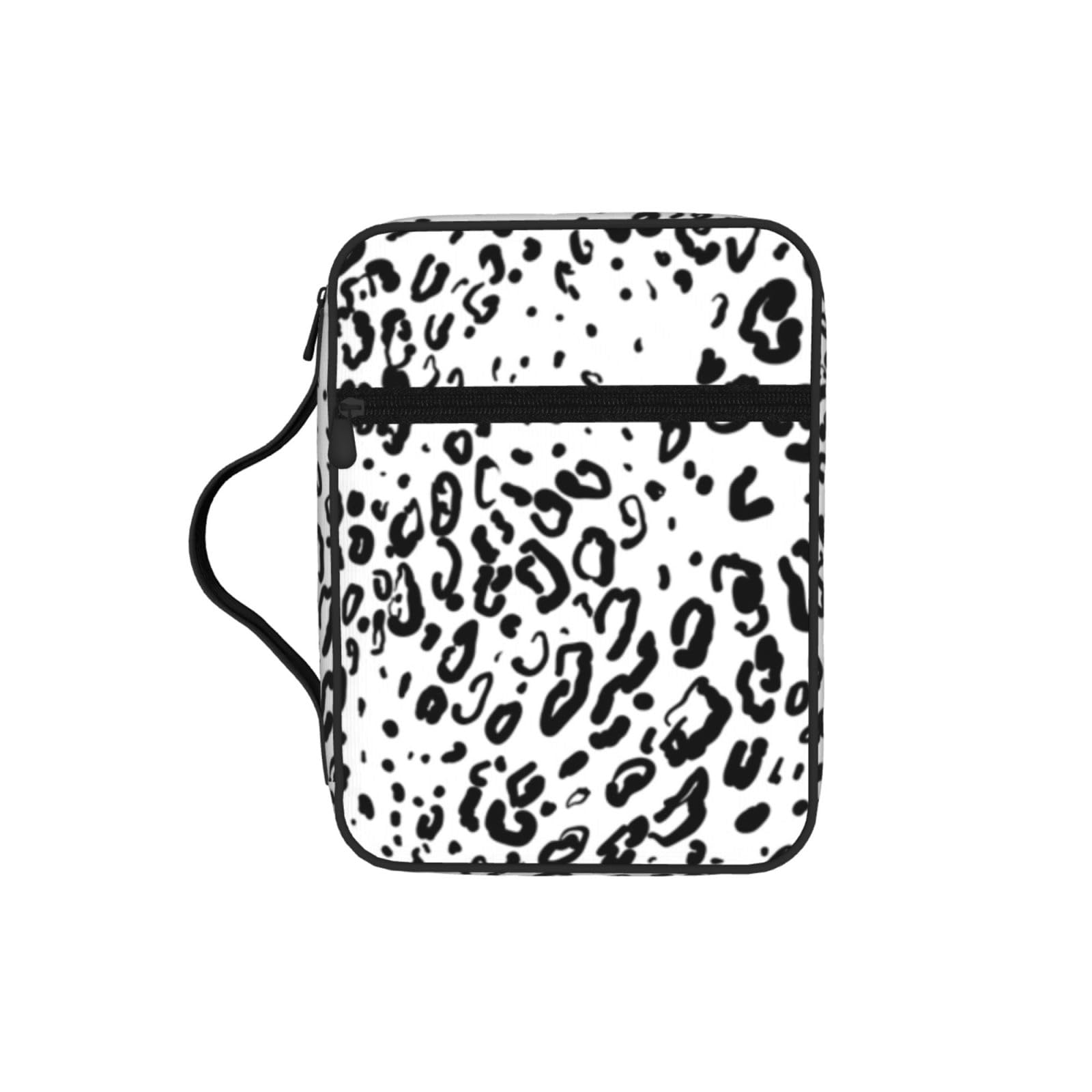 Leopard Print Bible Cover Case Waterproof Bible Bag With Handle Organizer Storage Book Cover For Bible Study