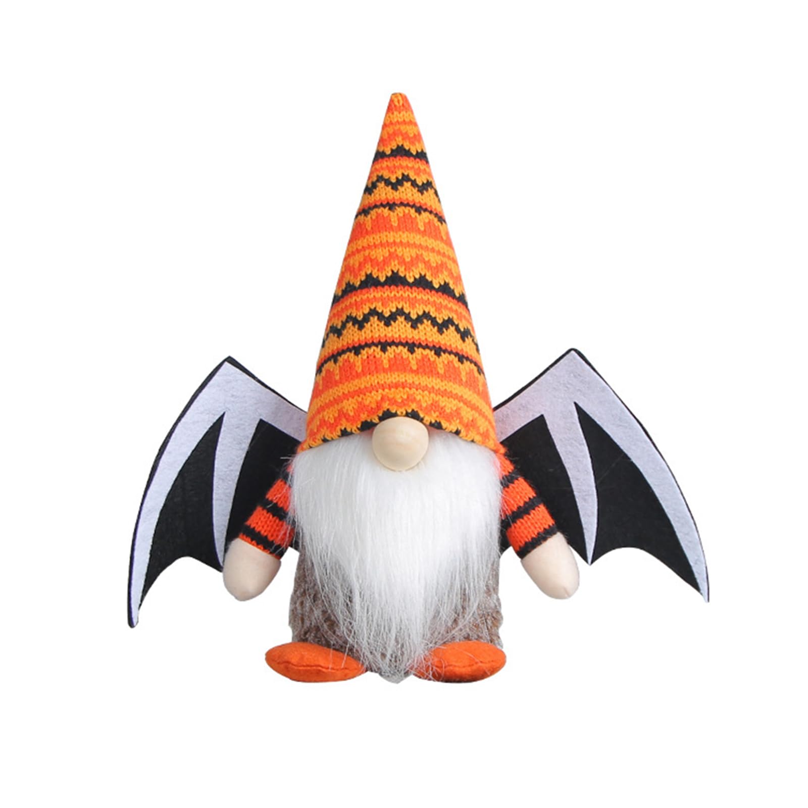 Elnwnnkc Wing Halloween Gnomes Scandinavian Swedish Tomtes Dwarfs Garden Figurines Halloween Decoration Household Ornament Faceless Doll