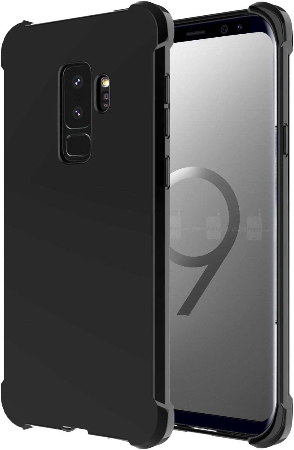 Galaxy S9 Plus Case, URMax [Slim Thin] Anti-Scratches TPU Gel Premium Slim Flexible Soft Bumper Rubber Protective Case Cover for Samsung Galaxy S9 Plus - (Black)