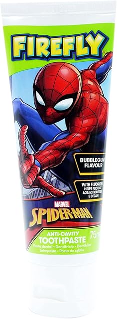 Firefly Toothpaste Spider-Man for Kids & Children, Bubblegum, 0.53 ml, (Pack of 1)