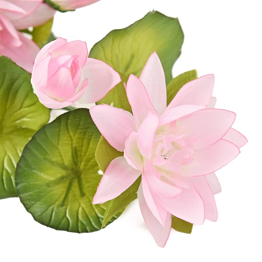 ♛°人気の蓮シングル仏花♤° ボリューミーなコンパクトサイズ ♬ 花器付き♪ ♬ 花器付き♪ ボリューミーなコンパクトサイズ ♛°人気の蓮シングル仏花♤°