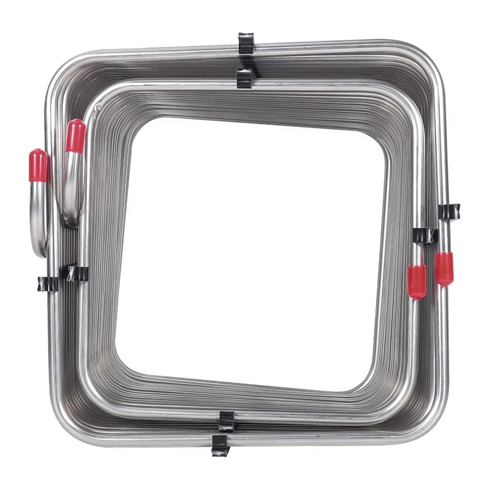 Serpentín Enfriamiento Cuadrado Acero Inoxidable, Serpentín Caja, Enfriador Tubo 5/16" Diámetro Exterior para Caja Cerveza Barril, Dispensador Cerveza.