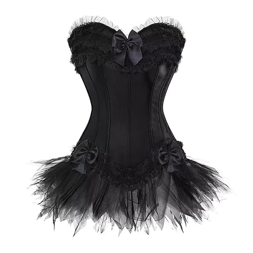 Women's Burlesque Stripe Butterfly Bow Corset Body Shape Bustier Top