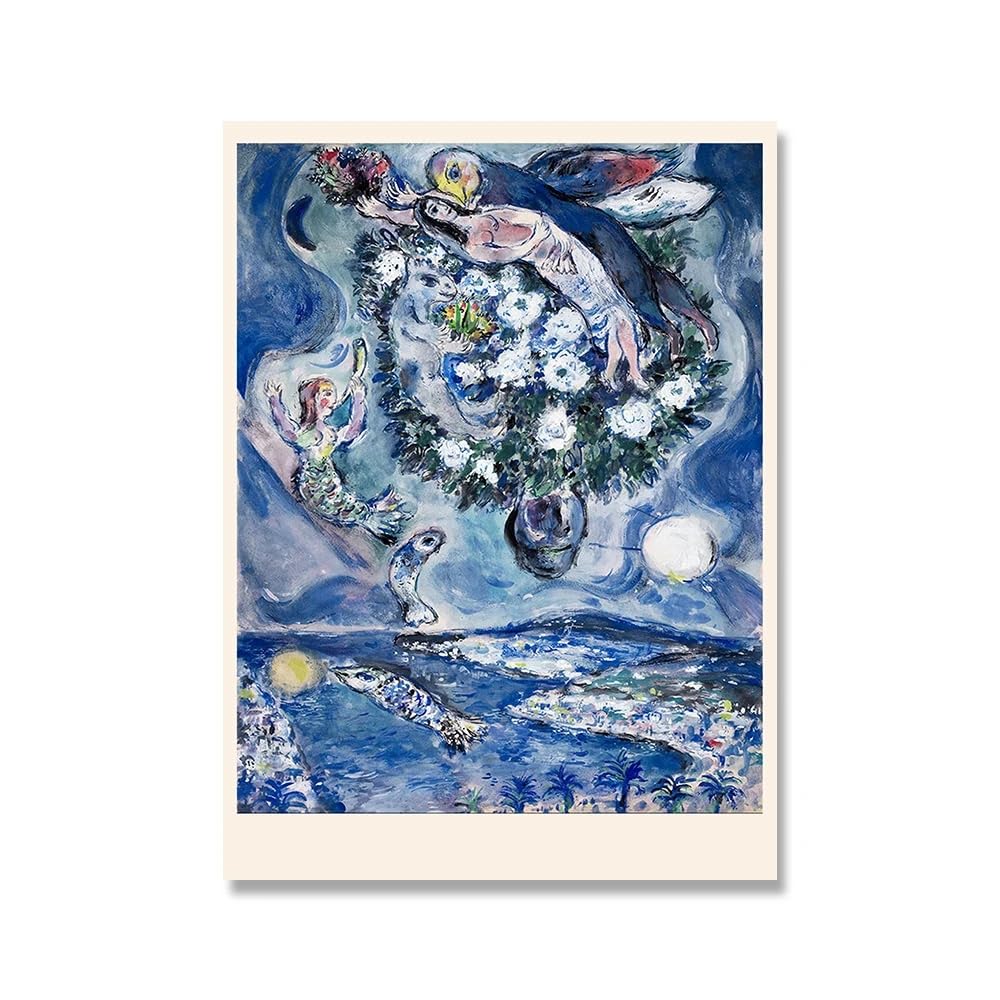 Amazon.co.jp: マルク・シャガールのポスター抽象絵画マルク