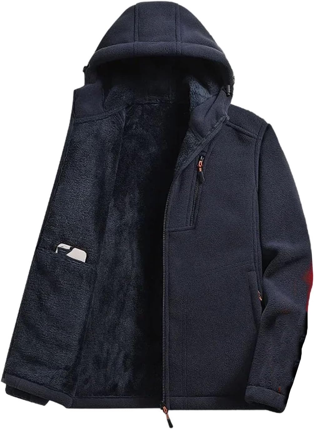 Men's Hoodie Fleece Warm Windbreakers Winter Camping Hiking Jackets Tactical Soft Polar Coats