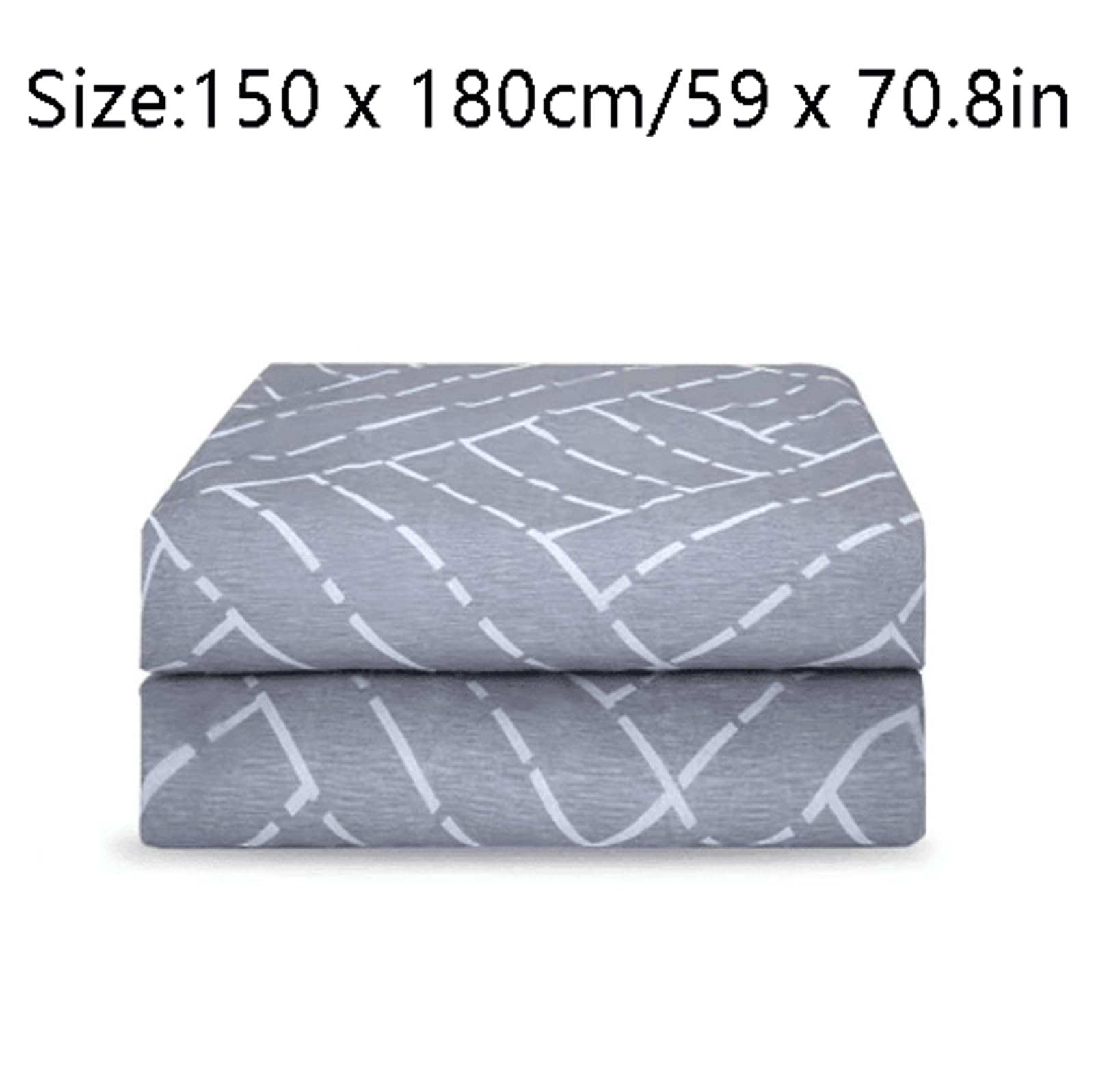 Cotton Heated Throw Dual Control Heat Blanket Modern Comfortable Electric Blanket Heated Pad Up to 12 Hours Timer