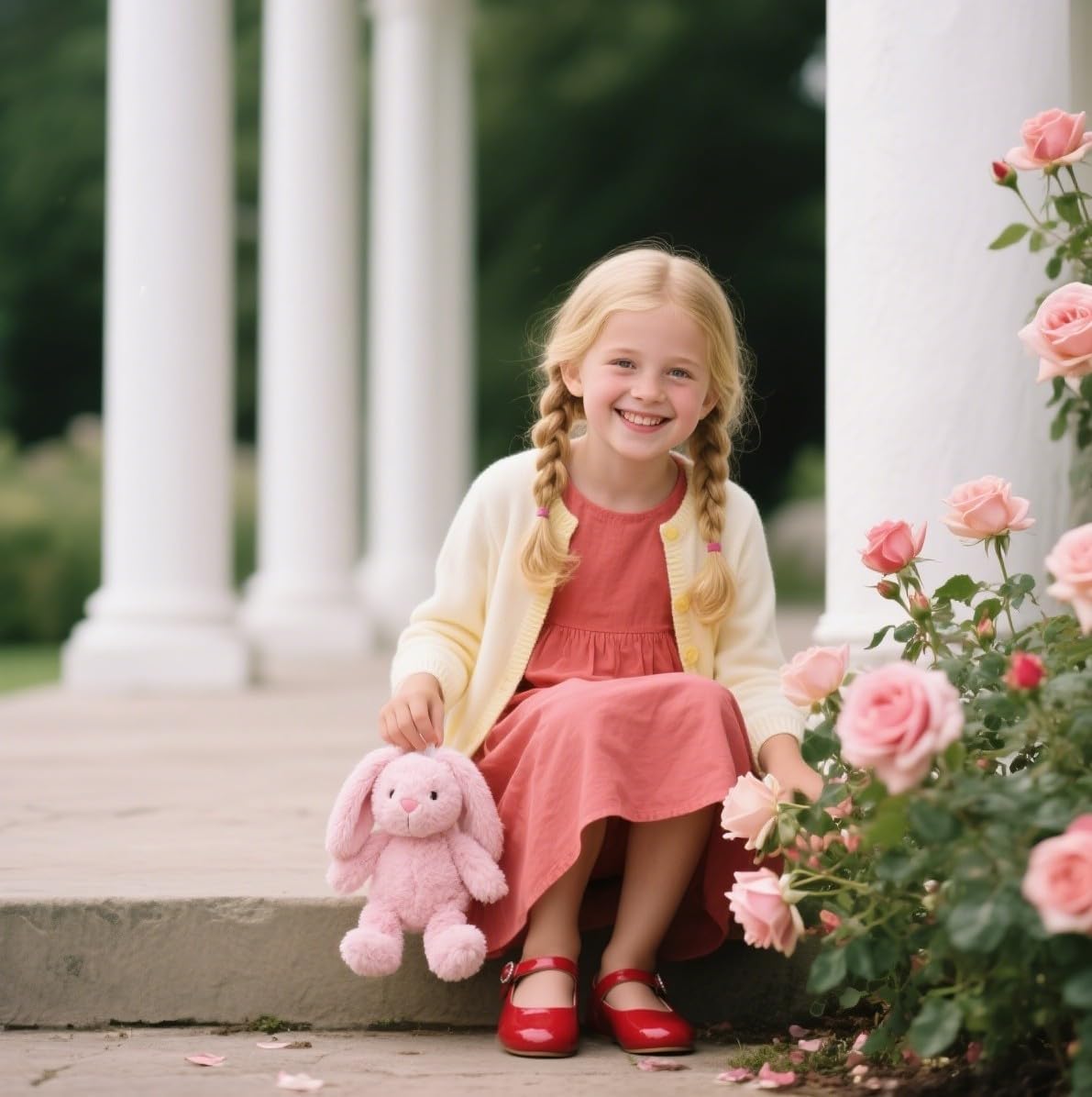 Otter MOMO Toddler/Little Girls Flower Girl Ballerina Flats Shoes Slip-on School Party Red Dress Shoes Size 5 - Image 2