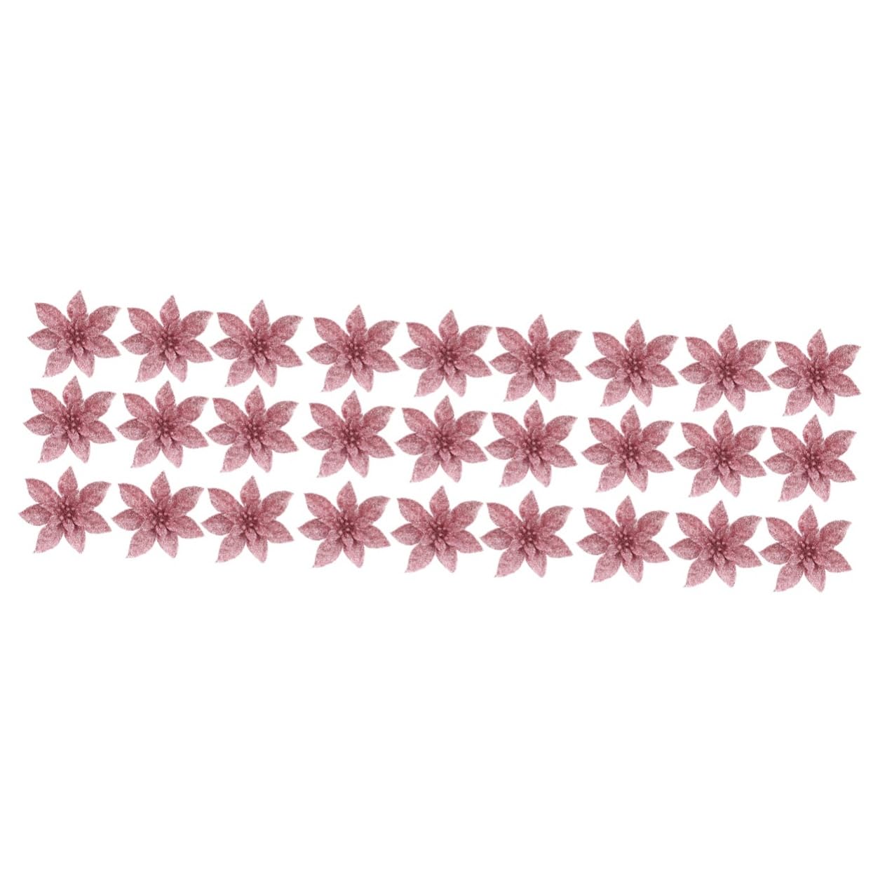 ABOOFAN 27stücke Teiliges Weihnachtsblumen Kunstblumen Große Poinsettia-Dekoration Für Weihnachtsbaum Festliche Weihnachtsdeko Für Heim Und Garten Für Wreaths Und Partys