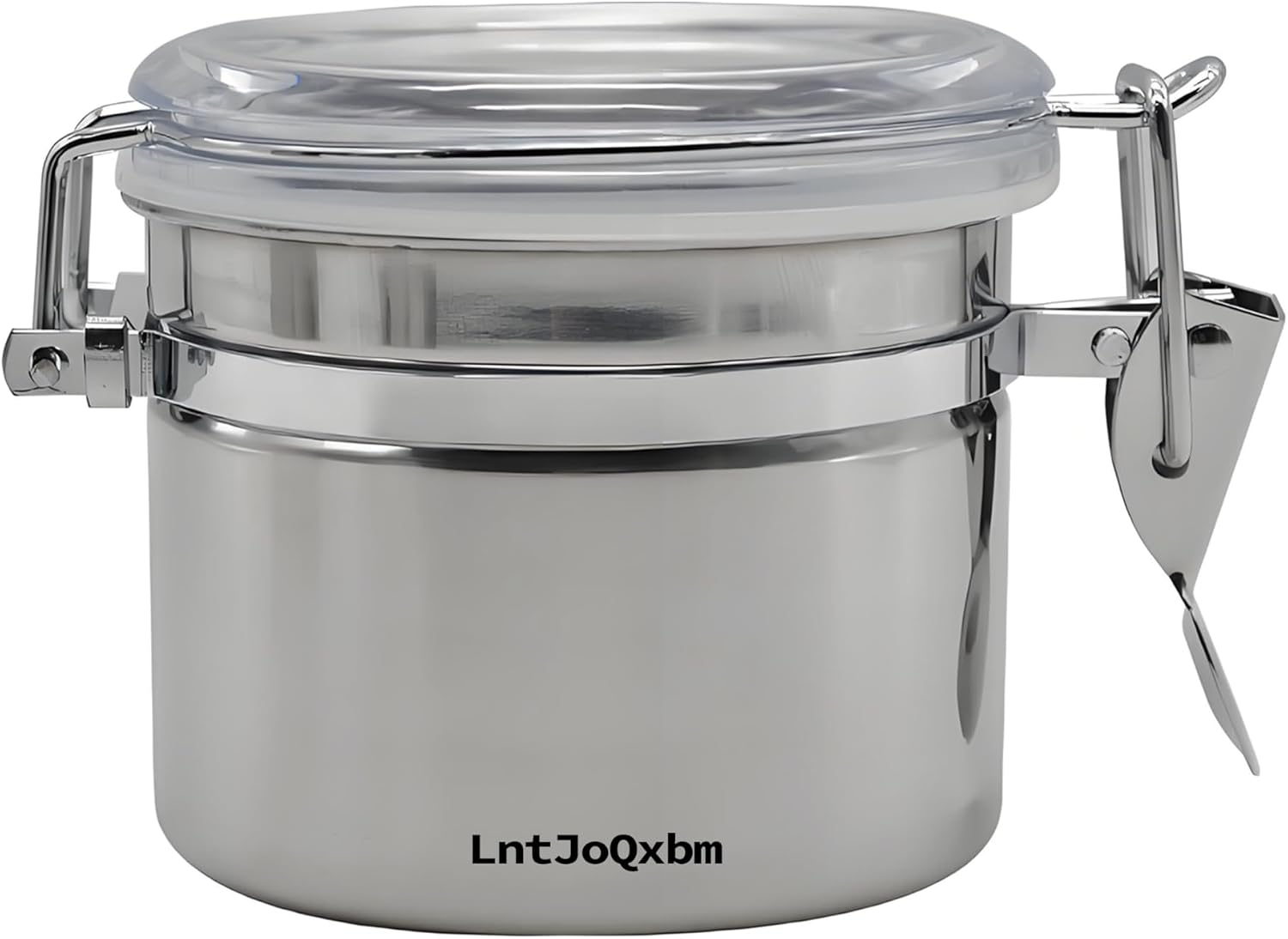 Airtight Coffee Bean Canister With Clear Lid and Locking Clamp 18.6 oz