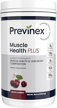 Muscle Health Plus All-in-One Creatine Monohydrate & Amino Acids Powder with myHMB & AstraGin BCAA 211 and Essential Amino Acids Supplement for Strength, Recovery & Lean Muscle, Cherry