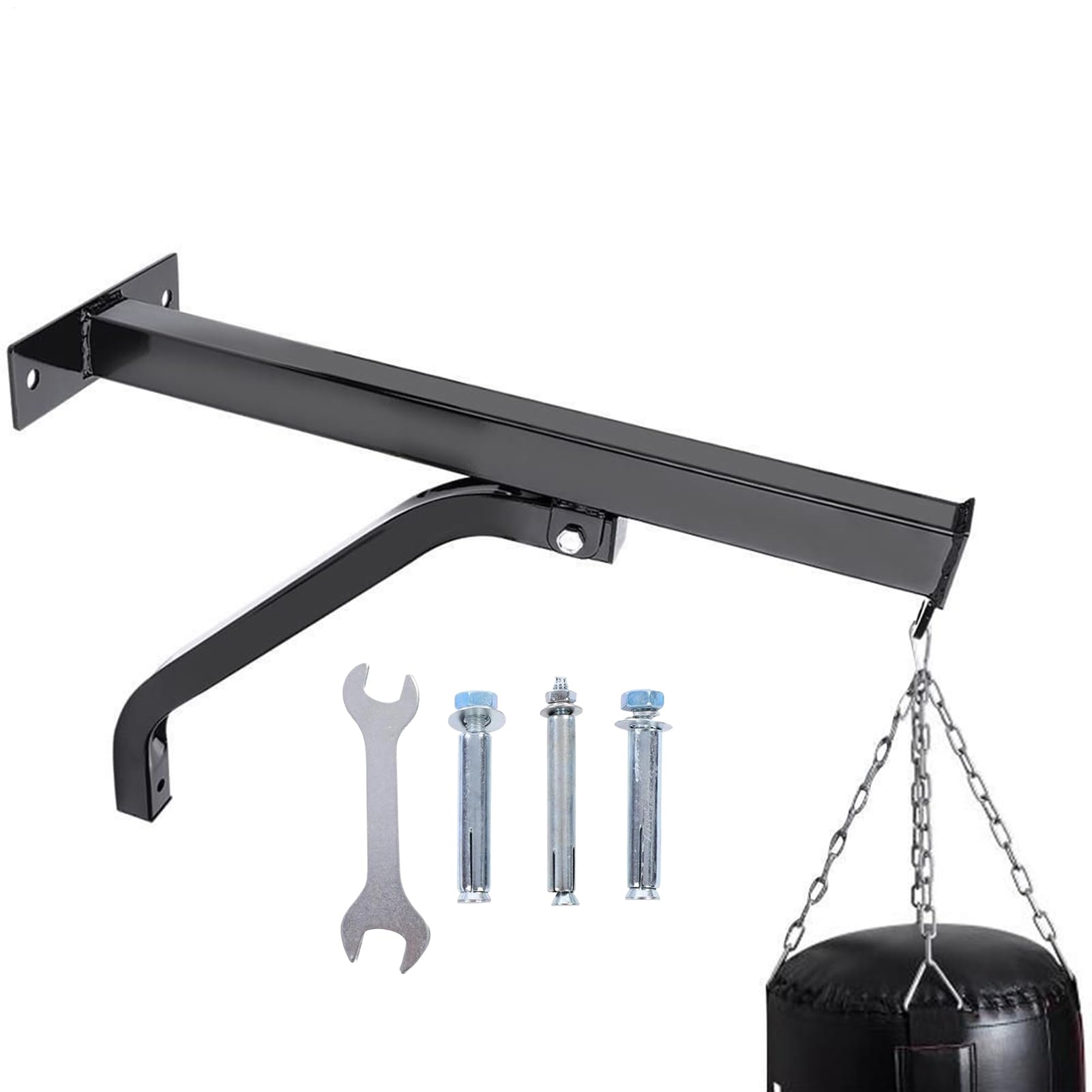Supporto a Parete per Punching Bag Montaggio a Muro per Sacco da Boxe | per Allenamento Thai con Portata 150 Kg per Interno ed Esterno