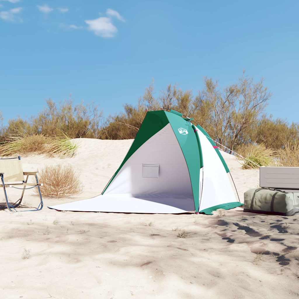 Namiot plażowy lazurowy 268 x 223 x z poliestru 185T z powłoką poliuretanową, lekki namiot Popup na kemping, do aktywności na świeżym powietrzu, wędrówek, z moskitierą i torbą do przenoszenia