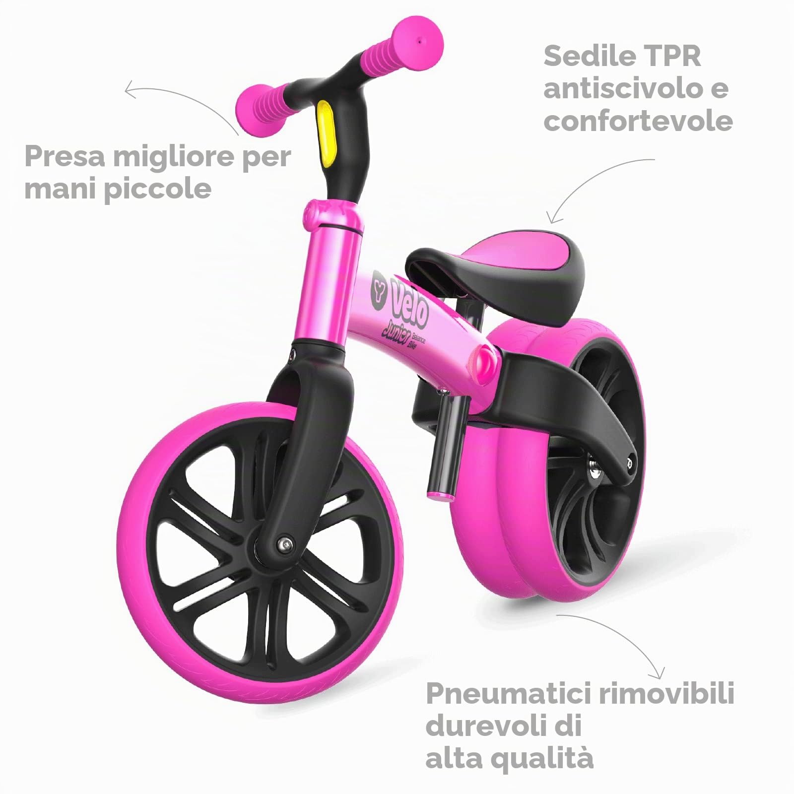 Yvolution 101050, Bicicletta. Bambino, Rosa, Y Velo Junior 9"