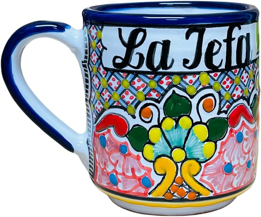 La Jefa Floral Bouquet - Taza de café - Taza de cocina mexicana
