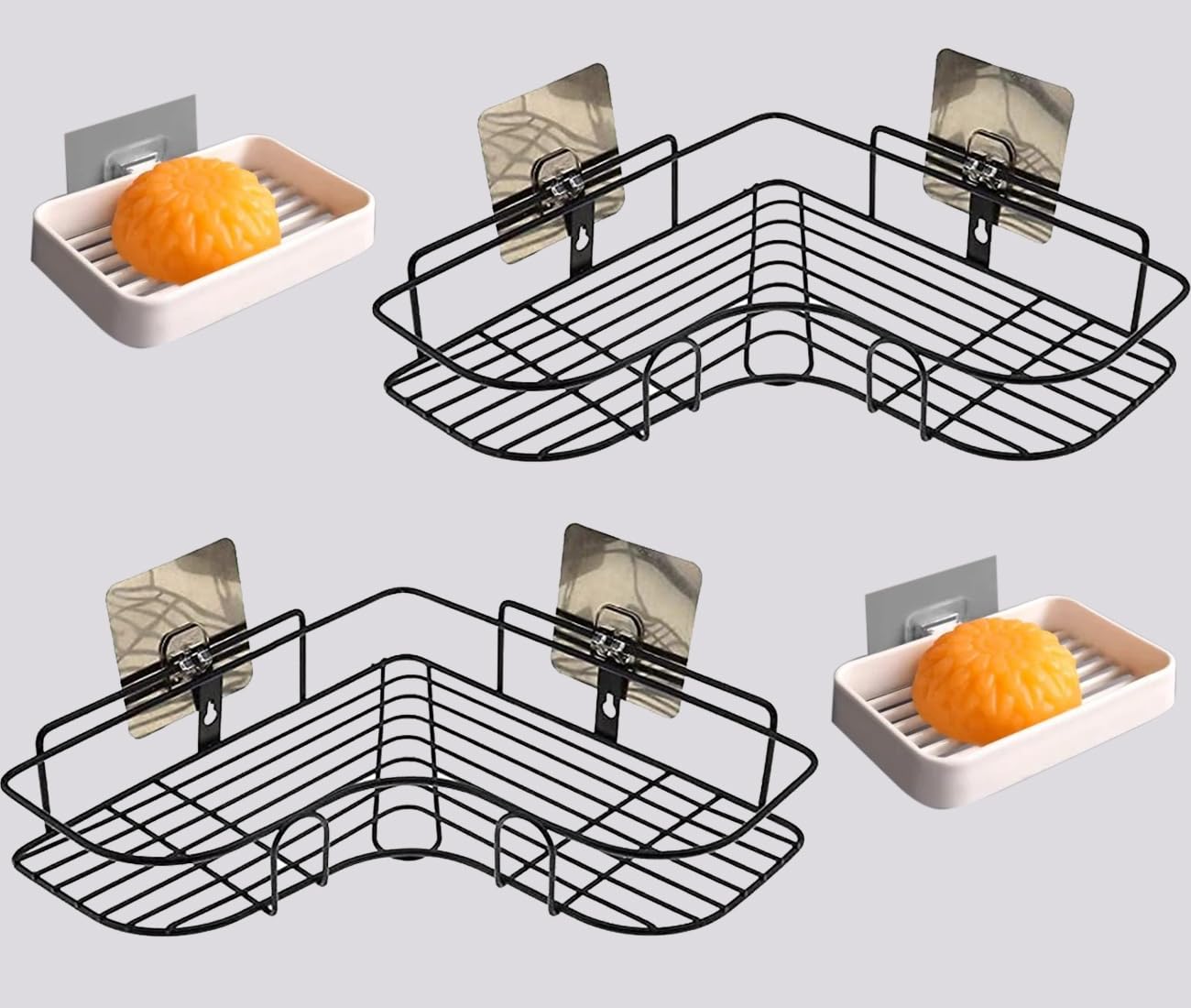 See full amazon price history chart for SASTIKAM Wall Mounted Self-Adhesive Bathroom Corner Shelf/Kitchen Rack & Holder - (Tow soap Holder) (Material-GI Metal, Powder Coated Finish, Black, L Shape (Pack of 2)-Bathroom Accessories SASTIKAM Wall Mounted Self-Adhesive Bathroom Corner Shelf/Kitchen Rack & Holder - (Tow soap Holder) (Material-GI Metal, Powder Coated Finish, Black, L Shape (Pack of 2)-Bathroom Accessories (B0DJ3FT3T4) Amazon Price History, Amazon Price Tracker