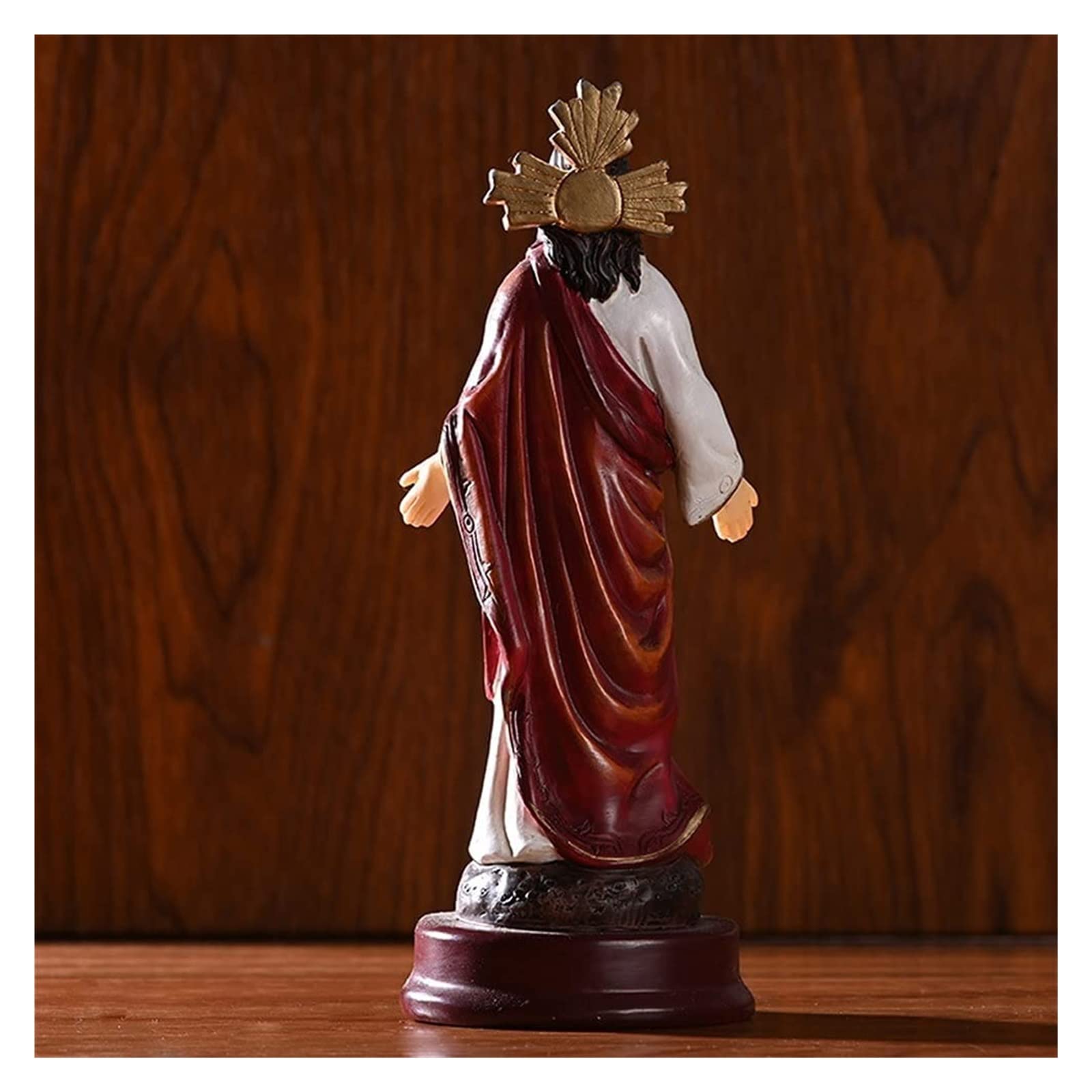 Figura coleccionable, estatua de regalo, adorno de escritorio for decoración de la oficina en el hogar, decoración del hogar, estatuilla religiosa de Jesús, iglesia cristiana de resina de Jesús, adorn