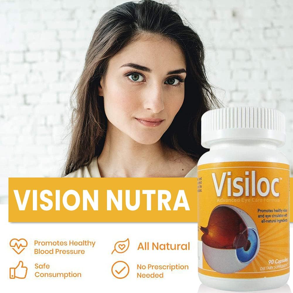 Vision Nutra Visiloc with Nattokinase 3,000 FU NSP-2 & Vitamin K2 | Support Macular Function, Visual Clarity & Circulatory Wellness | 90 Vegan Capsules