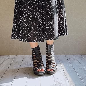 ヒナ　デイグリーン 日本製 育てるレザー きれいに魅せる 厚底ブーティーサンダル ヒナ デイグリーン 日本製 育てるレザー きれいに魅せる 厚底