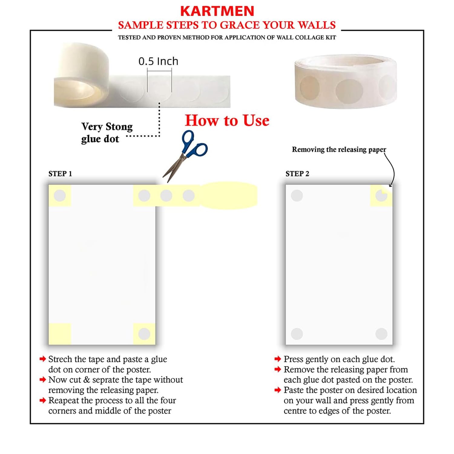 KARTMEN set of 40 mix anime wall poster for room long size (12x4.5 inch) wall poster of anime Wall Art For Bedroom, Living room, Office - Glue Dots Included