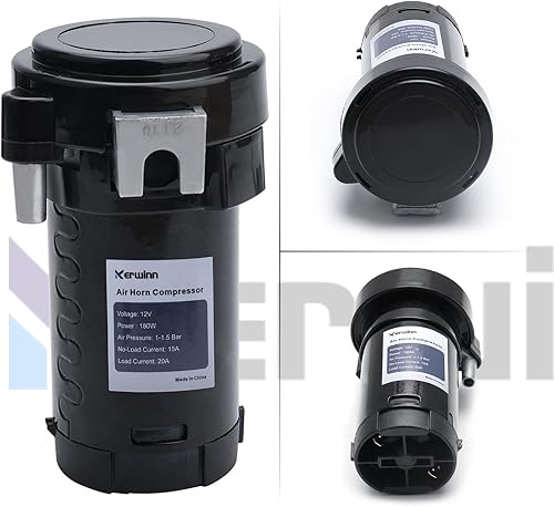 Miniatura 2 de Compresor de aire de 12 V, compresor de bocina de aire de 150 db, bomba de aire para bocina de trompeta, repuesto de bocina de aire, kit de