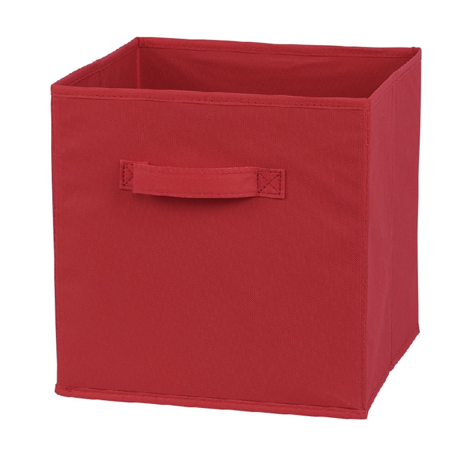 ZHSOAO 4PCS Collapsible Cube Storage Bin Non Woven Fabric Box Home Supplies Closet,Clothing Bookcase for Clothing Bedding Blankets(Color 8)