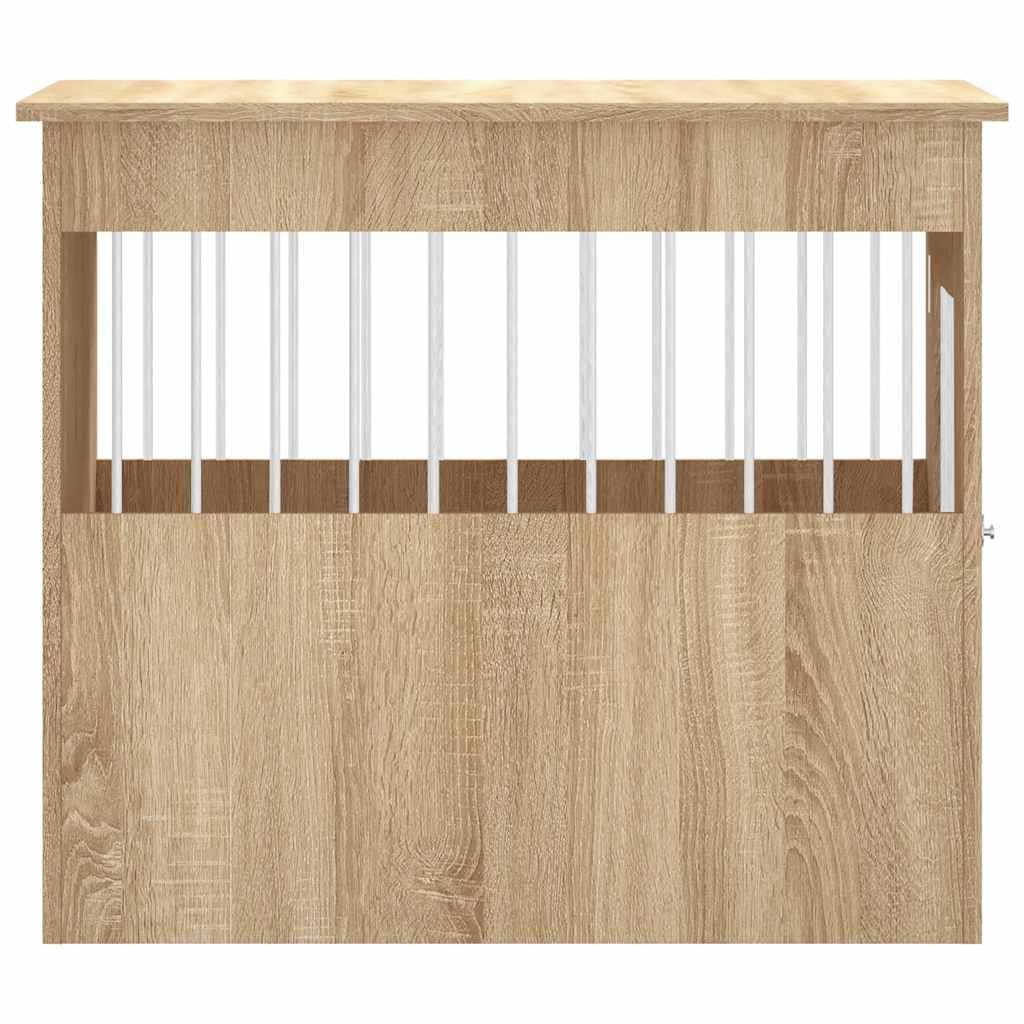 vidaXL Hundekäfig im Möbelstil Sonoma-Eiche 55x80x68 cm Holzwerkstoff