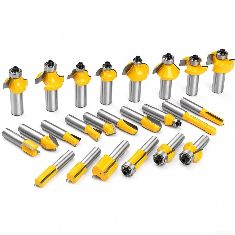 Set 24 Frese per 1/2 Pollice Carburo di Tungsteno Set 24 Frese