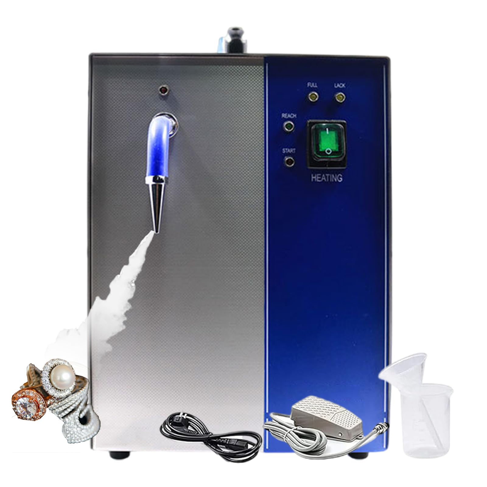 Steam Cleaner For Jewelry Steam Cleaner For Stainless Steel Professional Adjustable Cleaning Machine 4kg Steam Pressure Gemstone Cleaning