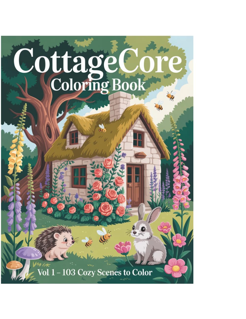 Cottagecore Coloring Book Volume 1: 103 Cozy Scenes to Color — Slow Living Edition for Adults and Teens
